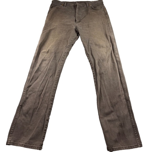 Wrangler Other - Wrangler 13MWZJL Jeans Mens 38x36 Brown Cowboy Cut Made Mexico